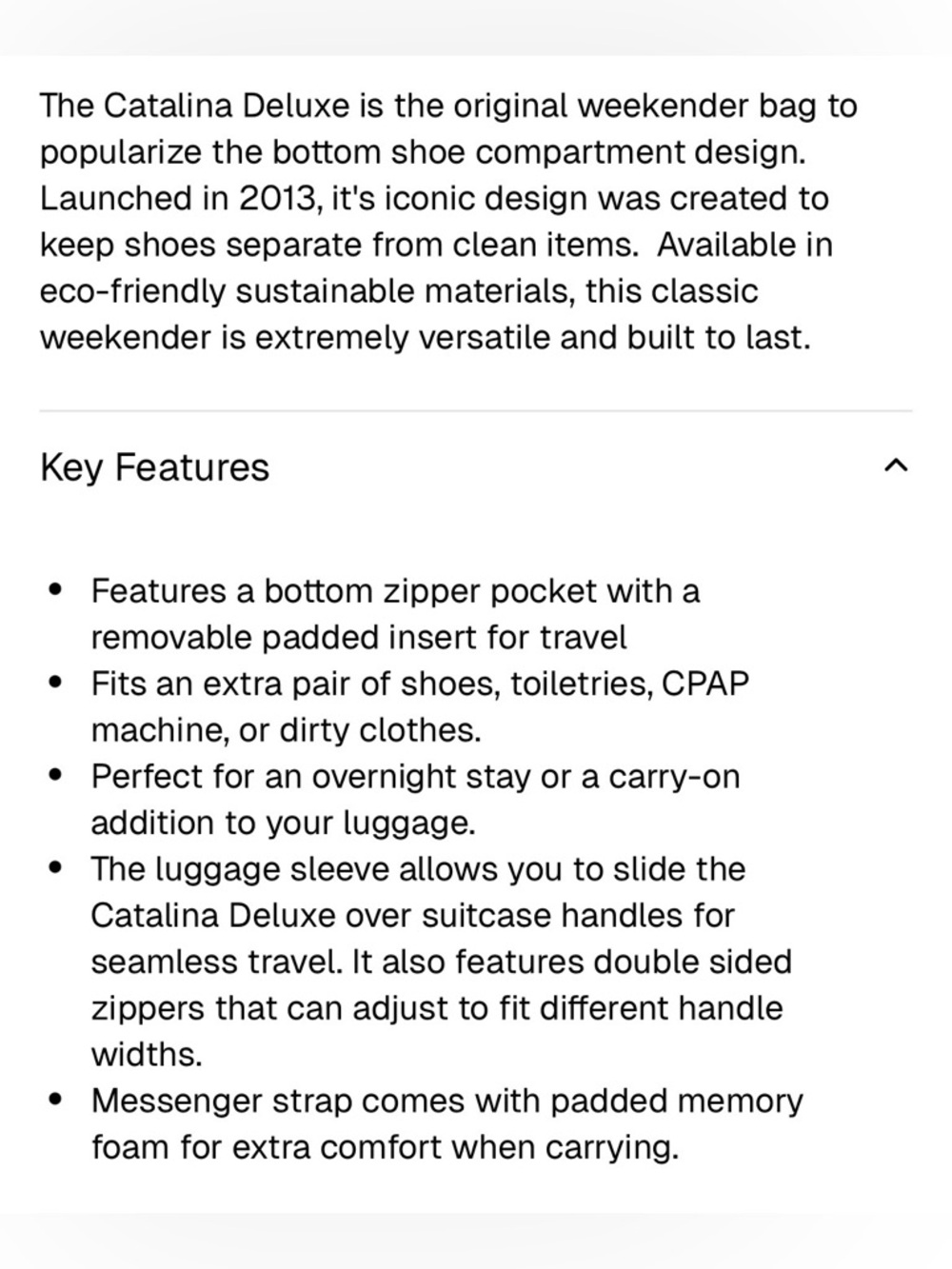 Catalina Deluxe Large Weekender Bag - Picture 6 of 9